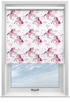 Unicorn Magic, Pink - Twist&Fit Roller Blind